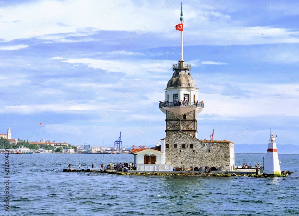 The Maiden's Tower. kiz kulesi in istanbul, Turkey The Maiden's Tower. kiz kulesi in istanbul, Turkey