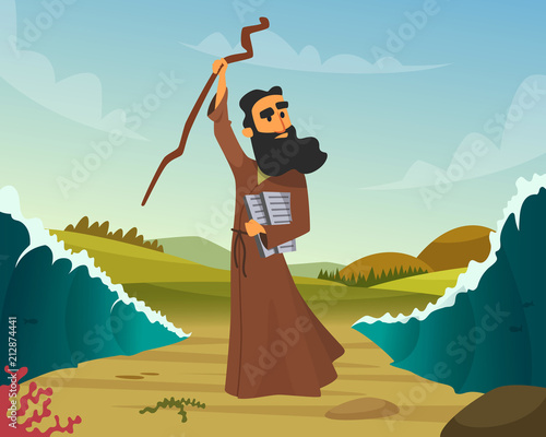 Vector historical illustration of biblical story