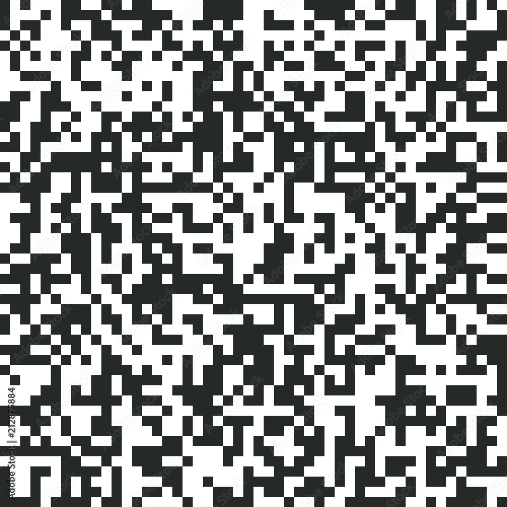 QR Code Digital Abstract Black and White Pixel Noise Background QR Code Digital Abstract Black and White Pixel Noise Background
