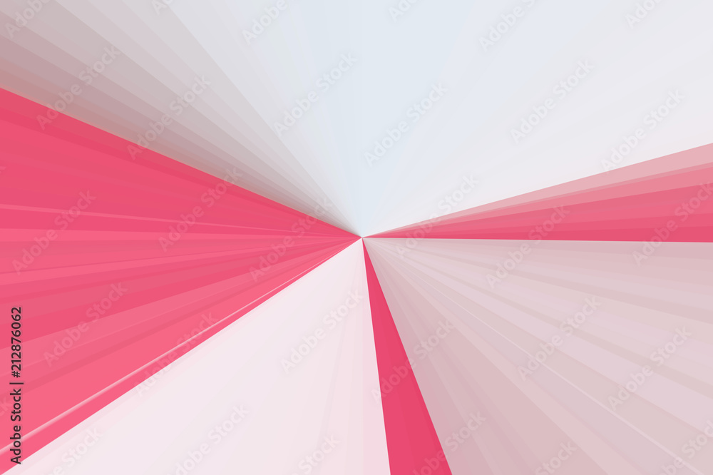Abstract pink glow rays background. Colorful stripes beam pattern. Stylish illustration modern trend colors.