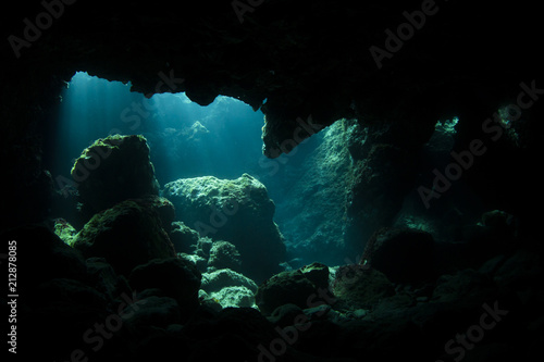 Underwater cave 