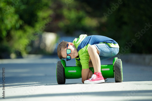 A child on a gyroscope  photo