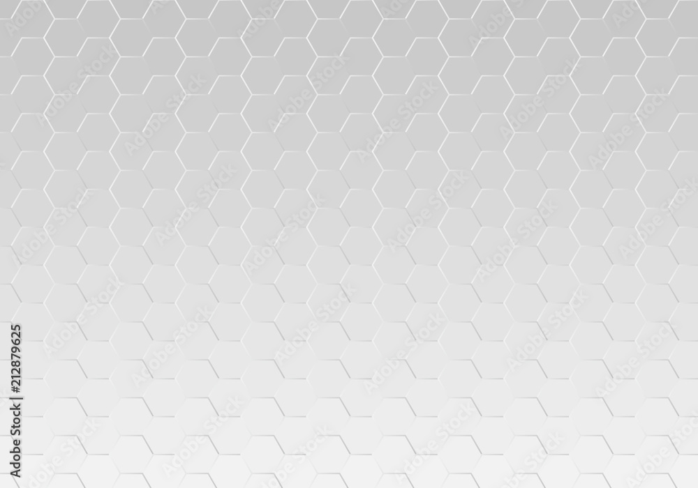 Abstract metallic hexagon mesh pattern background texture vector illustration.