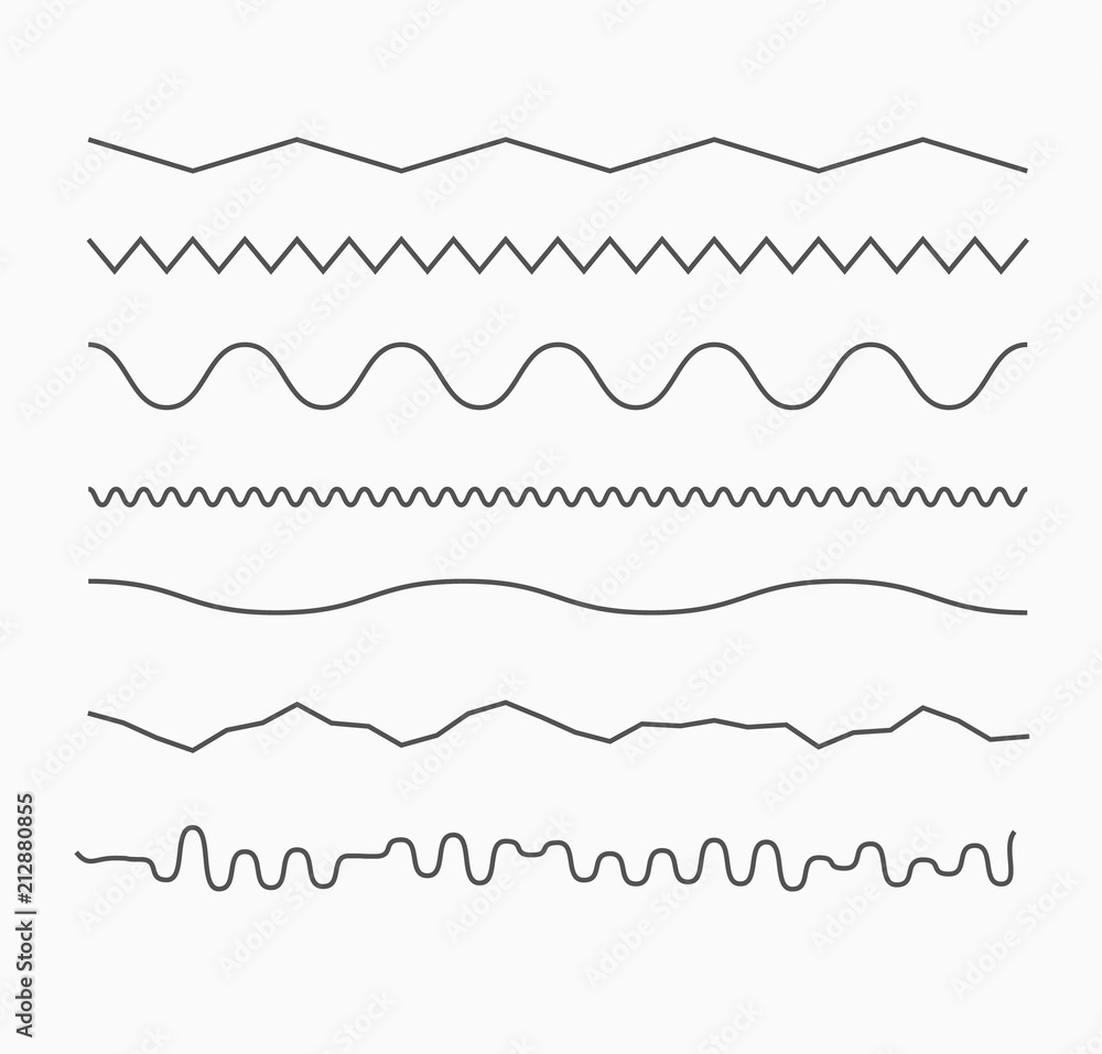 Horizontal wave lines Horizontal wave lines