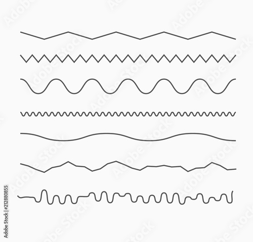 Horizontal wave lines