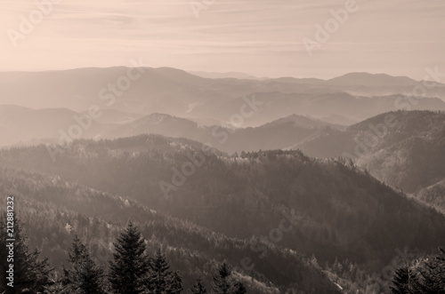 Panorama Aussicht Schwarzwald Schwarzwaldhochstrasse