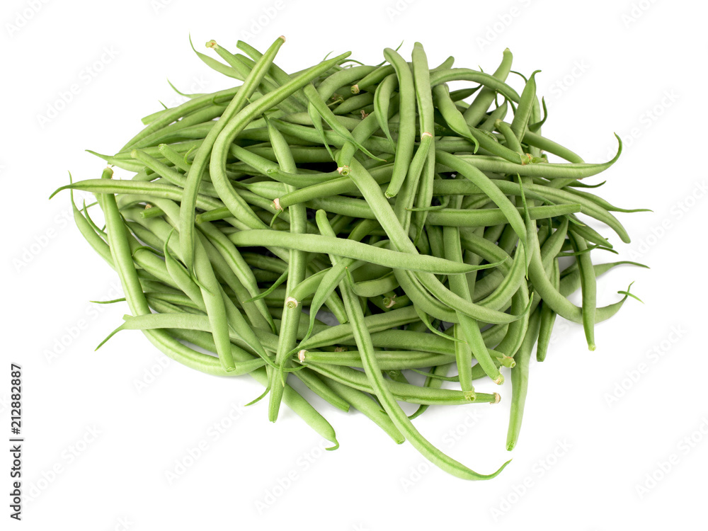 haricots vert frais isolé sur fond blanc haricots vert frais isolé sur fond blanc