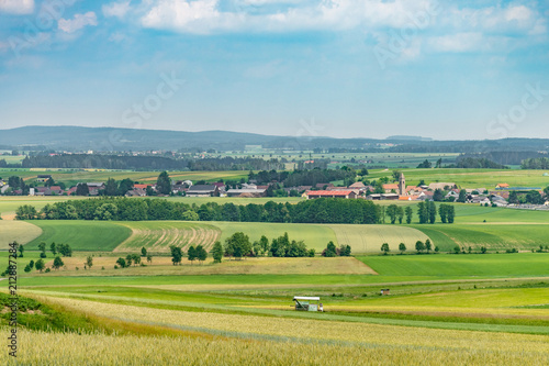 View over village of Gastern Lower Austria in summer.
