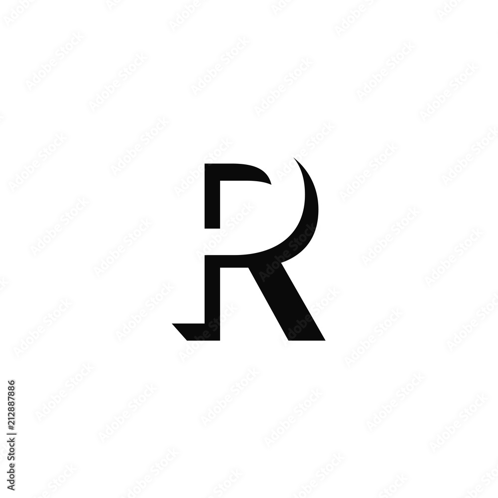 PR logo, monogram, vector PR logo, monogram, vector