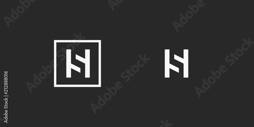 HS, S logo, monogram, vector
