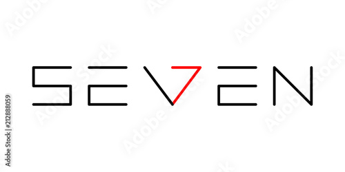 Seven, se7en logo, monogram, vector