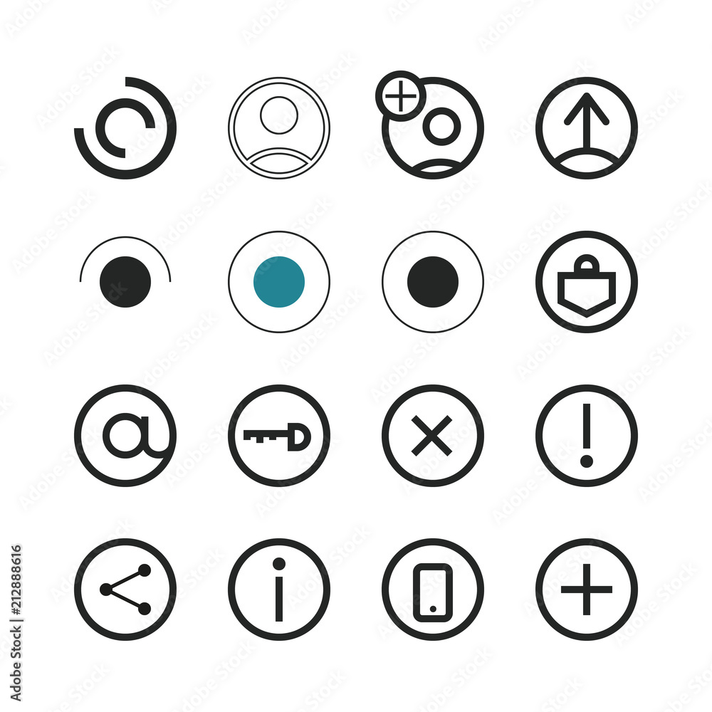 User icons, illustration, vector User icons, illustration, vector