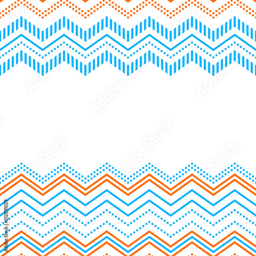 Colorful chevron ornament g...