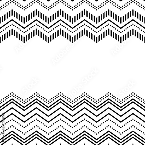 Black and white chevron orn...