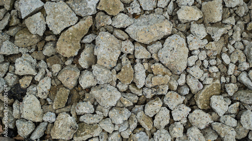 broken concrete texture. Scrap of concrete at construction site.