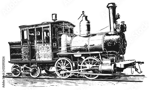 steam locomotive railway #vector #isolated - Lokomotive Lok