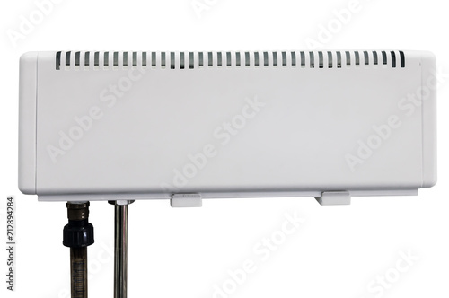 radiator heating on the wall of an apartment or other premises isolated on white background