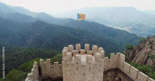 Old Castle of Farners in Catalonia Spain photo