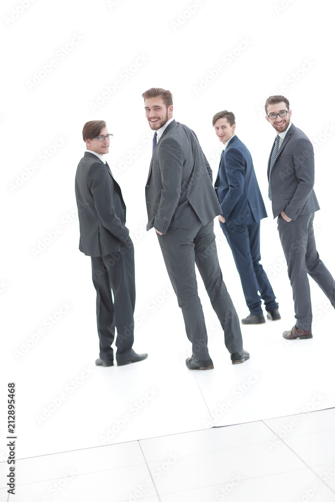 rear view.a group of successful business people.i rear view.a group of successful business people.i