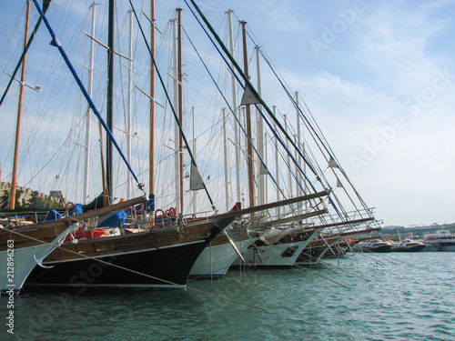 Bodrum Port gulet boats