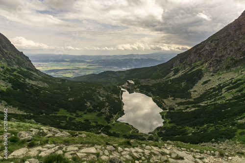 View on Velicke pleso. High Tatra Mountains. Slovakia. photo