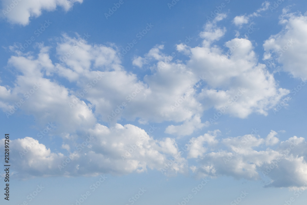 White clouds in summer blue sky White clouds in summer blue sky