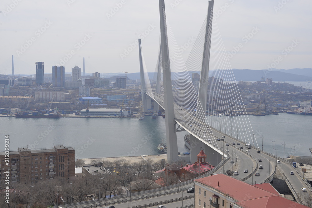 Obraz premium золотой мост Владивостока