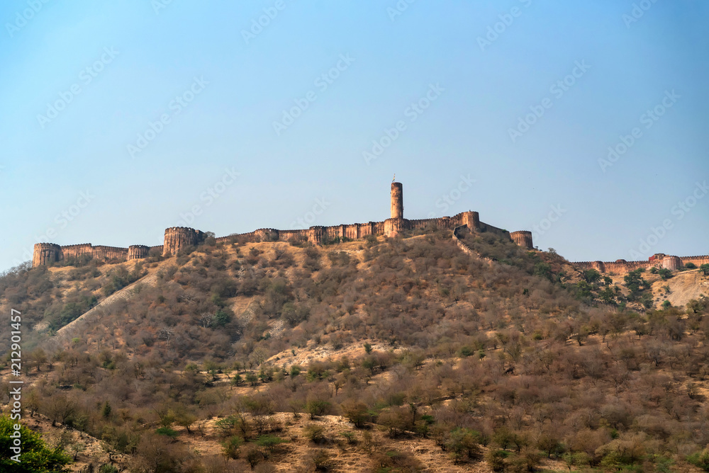 Scenic view of Amber or Amer fort in Jaipur, India