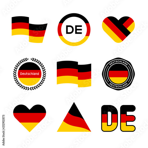 Germany flag illustration, german flag