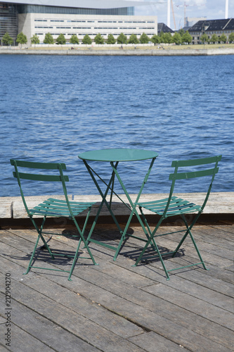 Photography Cafe Table and Chairs, Copenhagen