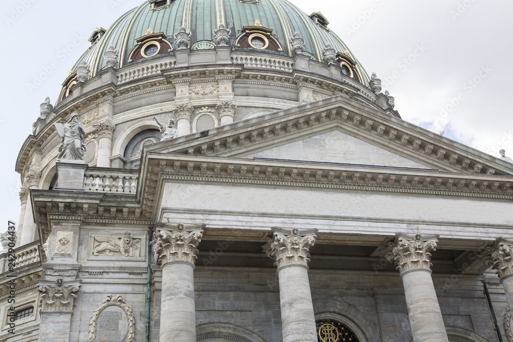 Fototapeta premium Frederiks Church Facade, Copenhagen
