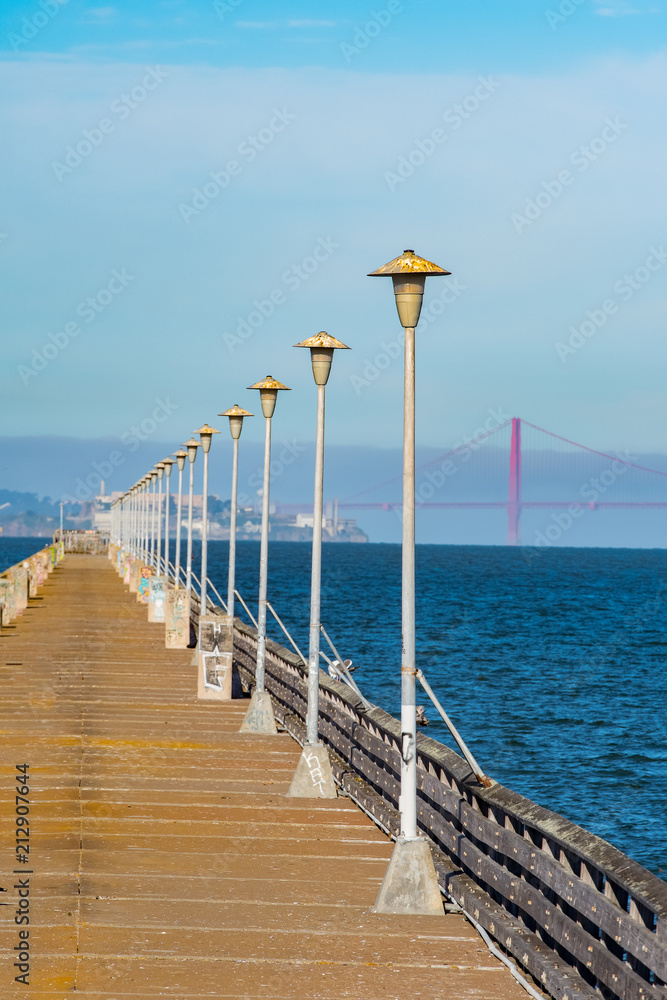 View of the San Francisco Bay from Berkeley Ca. pier