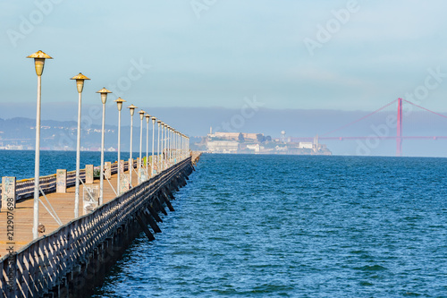 View of the San Francisco Bay from Berkeley Ca. pier