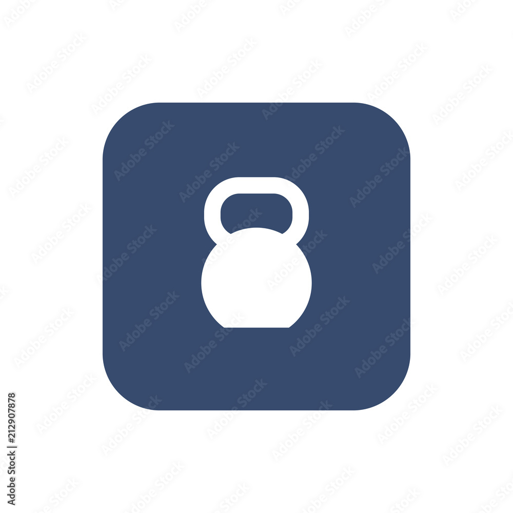 Kettlebell Icon Isolated on White Background. Vector illustration Kettlebell Icon Isolated on White Background. Vector illustration