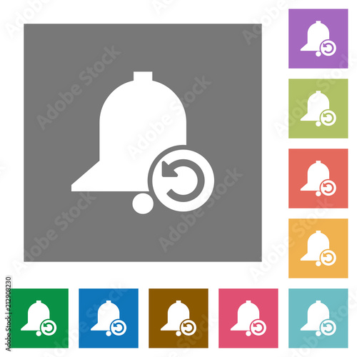 Reminder restore square flat icons