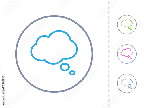Thought Cloud - Simple Icons