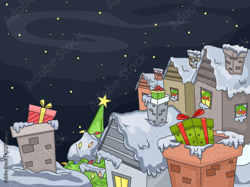 Christmas House Gifts Night...
