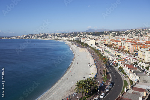 Fényképezés Nice Overlook from Castle Hill, Côte d'Azur