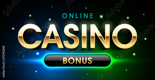 Online Casino Welcome Bonus banner, first deposit bonus