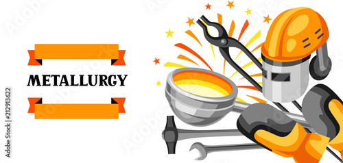 Metallurgical background design.