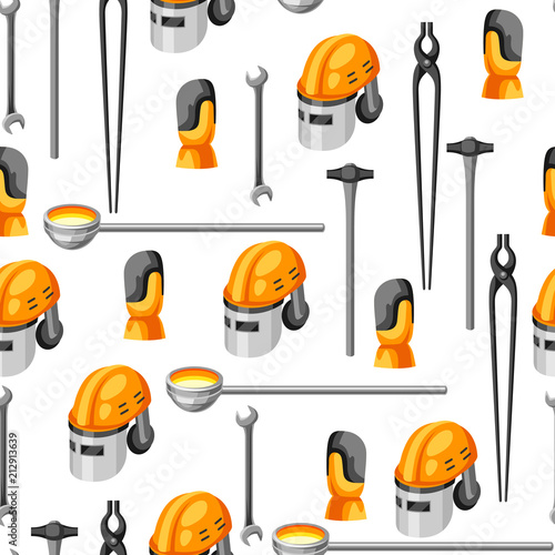 Metallurgical seamless pattern.