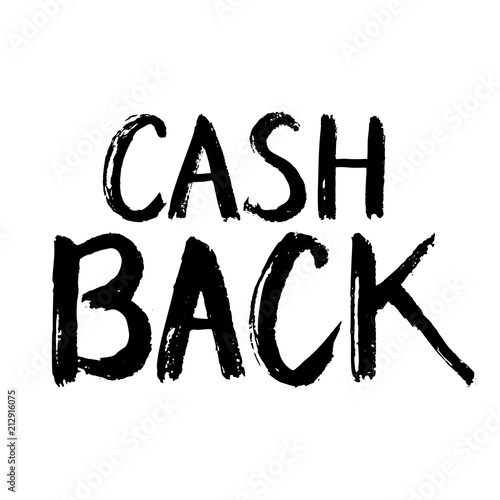 Wallpaper Mural Handwritten inscription cash back Torontodigital.ca