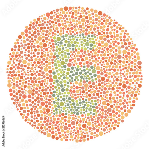 Red Green Color Blind Test Upper Letter E