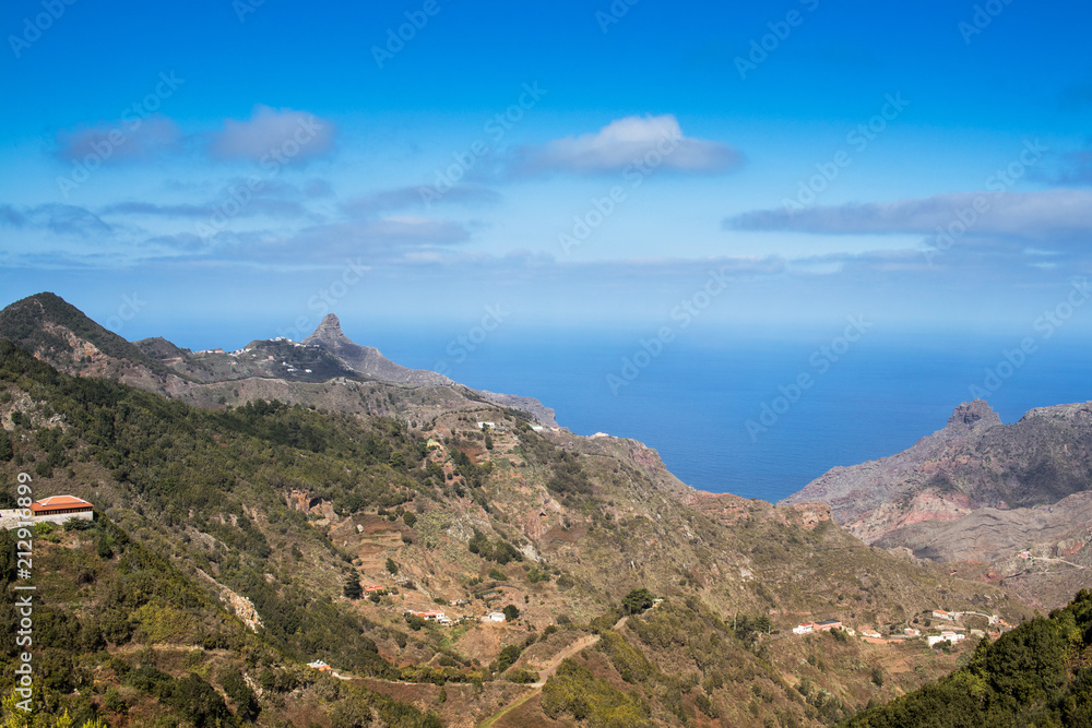 Landscape of Anaga mountains in Tenerife, famous tourism destination in Spain. Landscape of Anaga mountains in Tenerife, famous tourism destination in Spain.