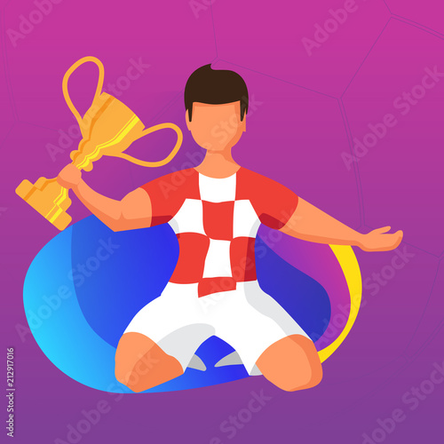 The winning team with the cup.