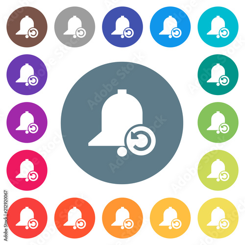 Reminder restore flat white icons on round color backgrounds