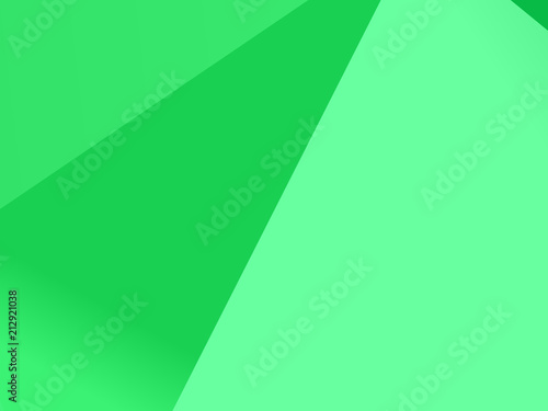 Light green background with triangles Simple geometric background with gradient shapes. Vector illustration