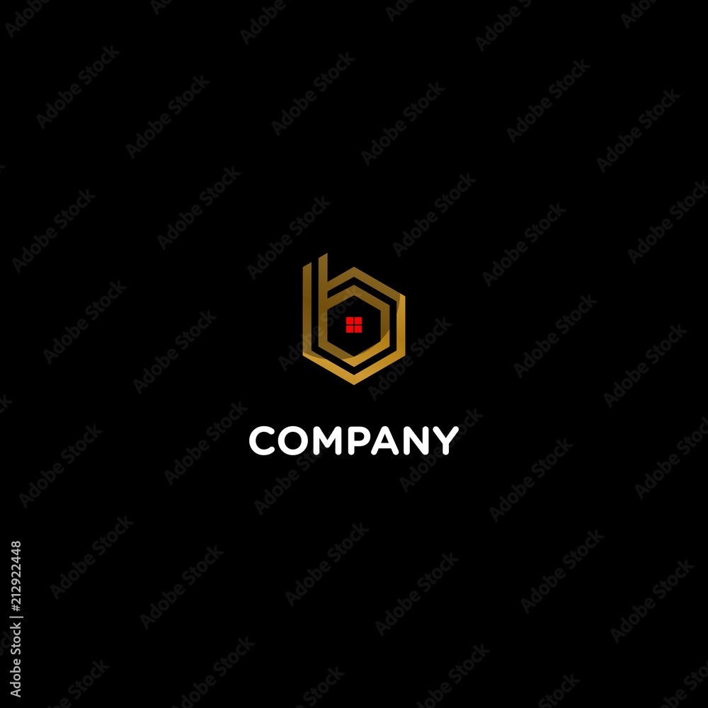 Letter B Home Stripe Outline Creative Abstract Icon Logo Design Template Element Vector Letter B Home Stripe Outline Creative Abstract Icon Logo Design Template Element Vector