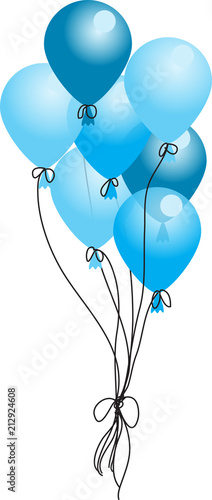 vector balloon it's a boy