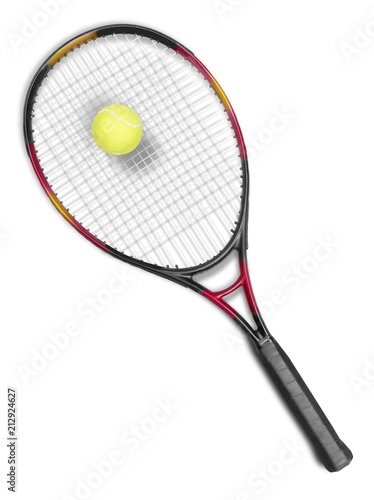 Tennis Racket and Ball